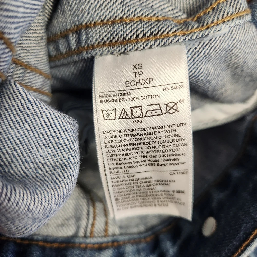 GAP denim‎ jacket size XS - Picture 10 of 12
